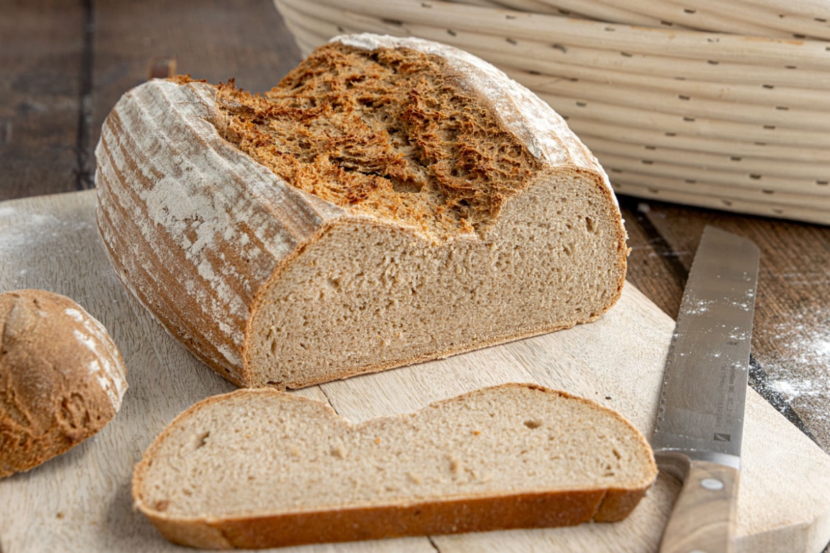 Schnelles Roggenbrot mit Sauerteig