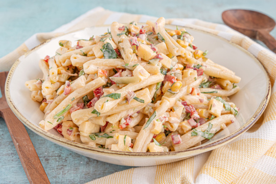Leichter Nudelsalat ohne Mayonnaise