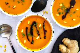 Kürbissuppe mit Ingwer