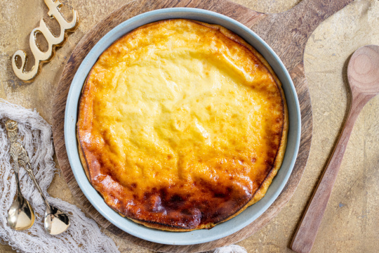Quarkauflauf mit Vanillepuddingpulver