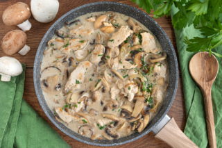 Putengeschnetzeltes mit Champignons