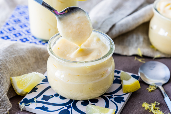 Zitronencreme ohne Gelatine