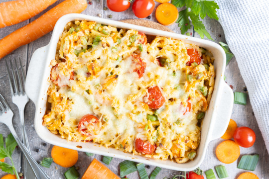 vegetarischer Gemüse-Spätzle-Auflauf