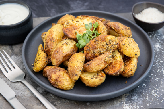 Kartoffeln aus der Heißluftfritteuse