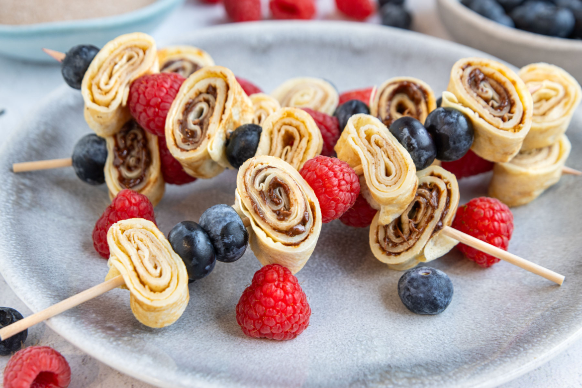 Pfannkuchen-Spieße
