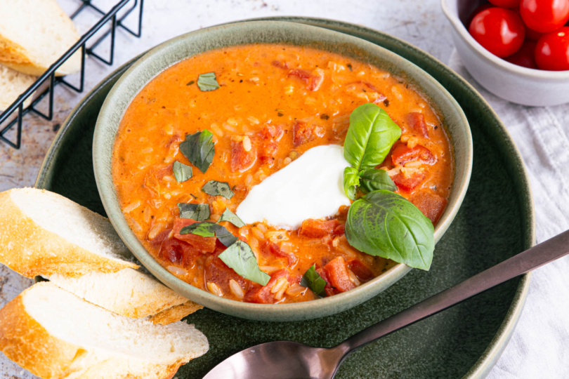 Tomatensuppe mit Reis