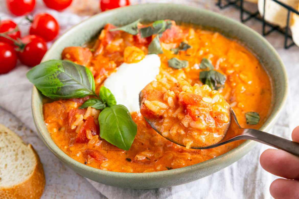 Tomatensuppe mit Reis