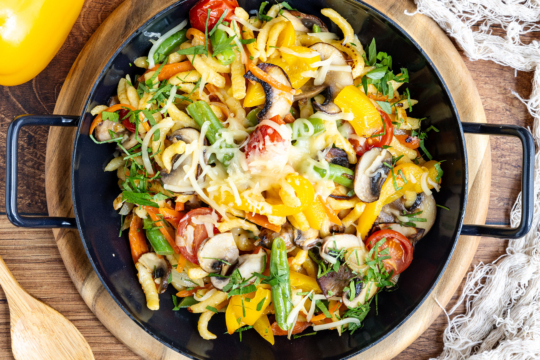 Spätzlepfanne mit Gemüse