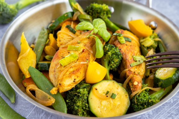 Hähnchenpfanne mit Gemüse